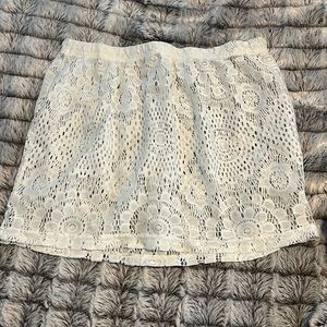 white bathing suit coverup skirt